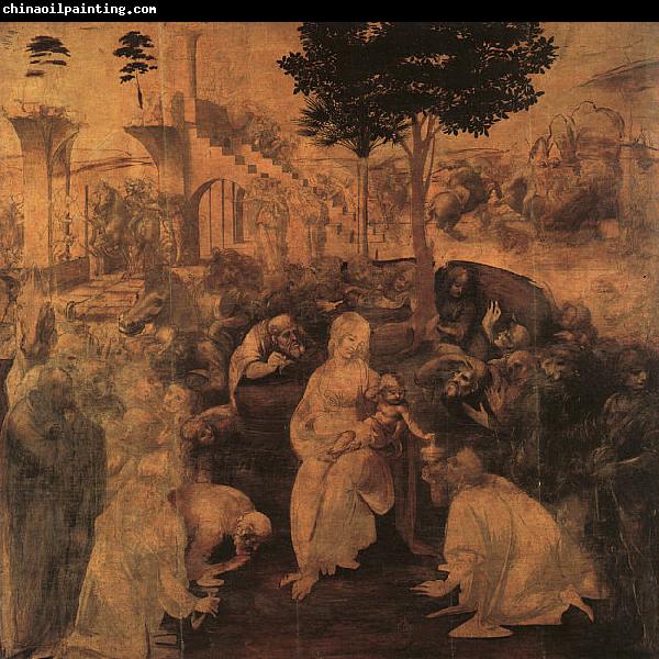  Leonardo  Da Vinci Adoration of the Magi