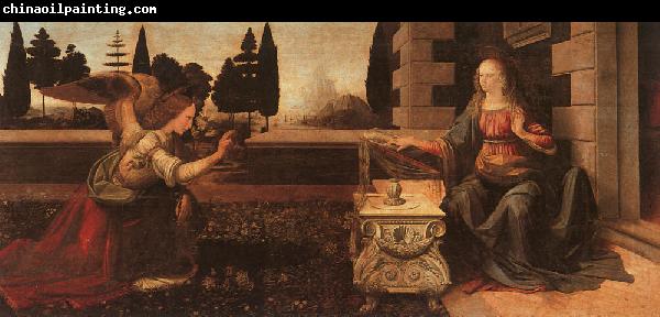  Leonardo  Da Vinci The Annunciation-o