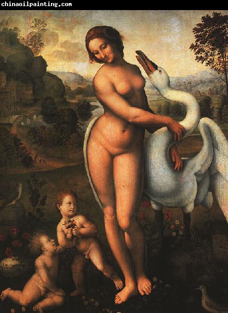  Leonardo  Da Vinci Leda