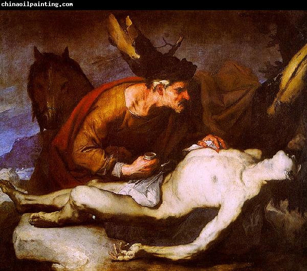  Luca  Giordano The Good Samaritan