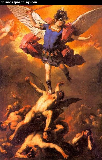  Luca  Giordano The Archangel Michael Flinging the Rebel Angels into the Abyss