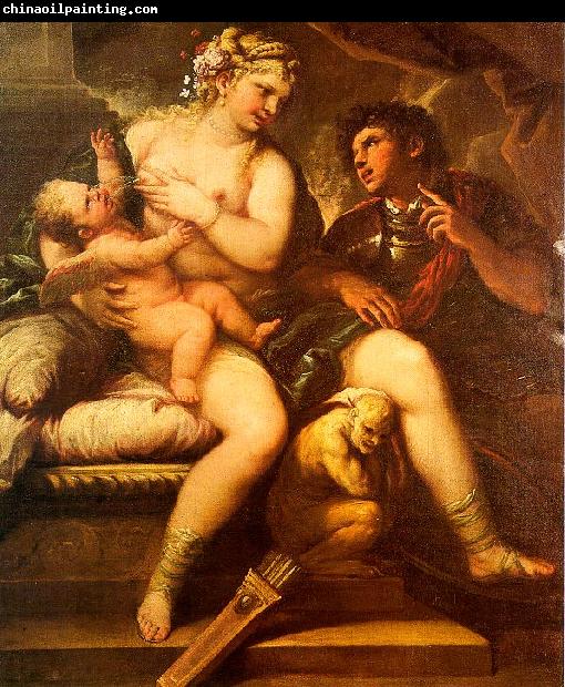  Luca  Giordano Venus, Cupid and Mars