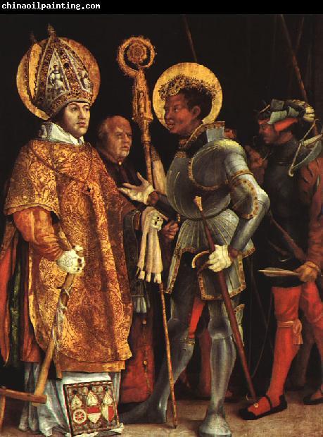  Matthias  Grunewald The Disputation of St.Erasmus and St.Maurice