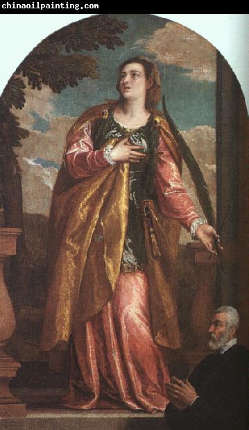  Paolo  Veronese St Lucy and a Donor