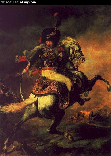  Theodore   Gericault Officer of the Hussars