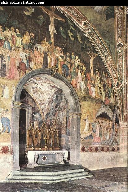 ANDREA DA FIRENZE Frescoes on the central wall