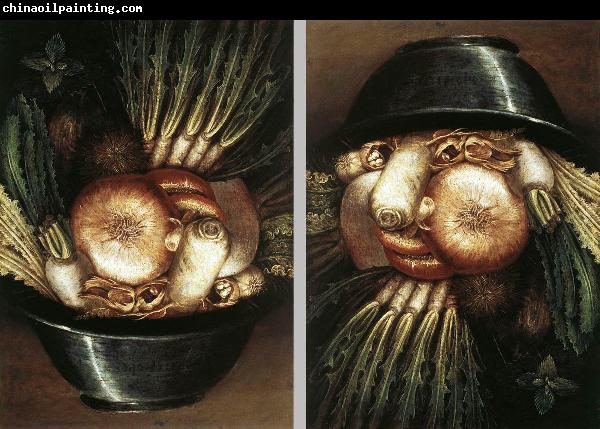 ARCIMBOLDO, Giuseppe Vegetables in a Bowl or The Gardener  dggh