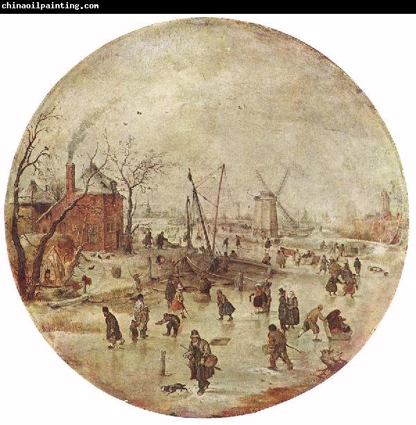 AVERCAMP, Hendrick Winter Landscape with Skaters  fff