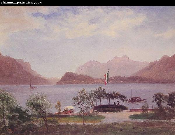 Albert Bierstadt Italian Lake Scene