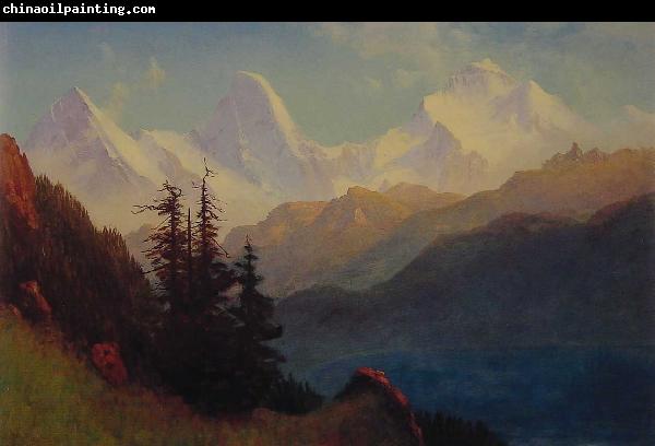 Albert Bierstadt Splendour of the Grand Tetons