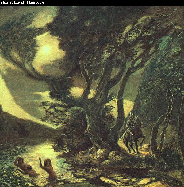 Albert Pinkham Ryder Siegfried and the Rhine Maidens