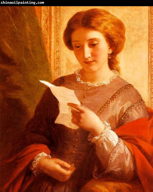 Alfred Chalon Girl Reading a Letter