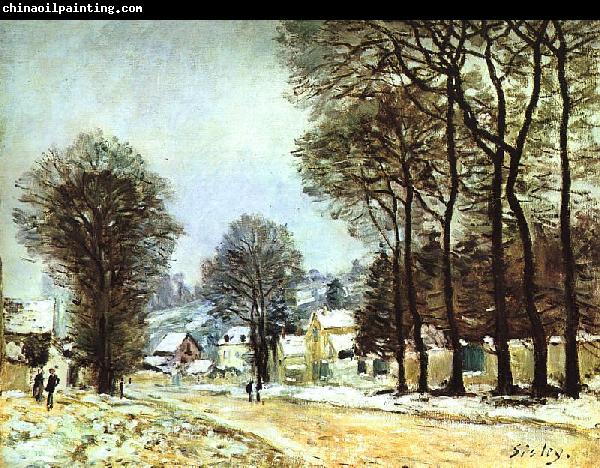 Alfred Sisley Snow at Louveciennes