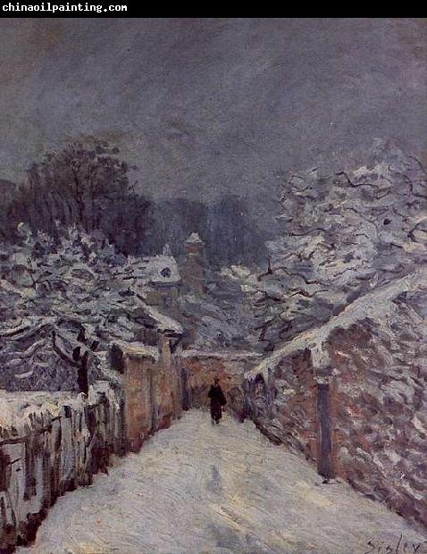 Alfred Sisley Snow at Louveciennes