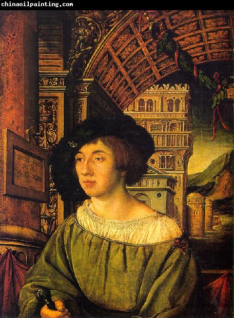 Ambrosius Holbein Portrait of a Young Man