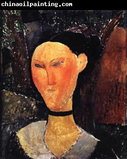 Amedeo Modigliani Woman with a Velvet Ribbon