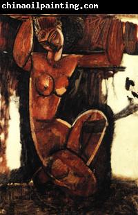 Amedeo Modigliani Caryatid