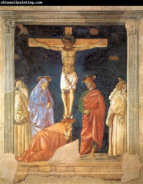 Andrea del Castagno Crucifixion and Saints