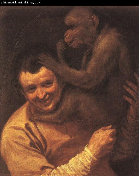 Annibale Carracci A Man with a Monkey