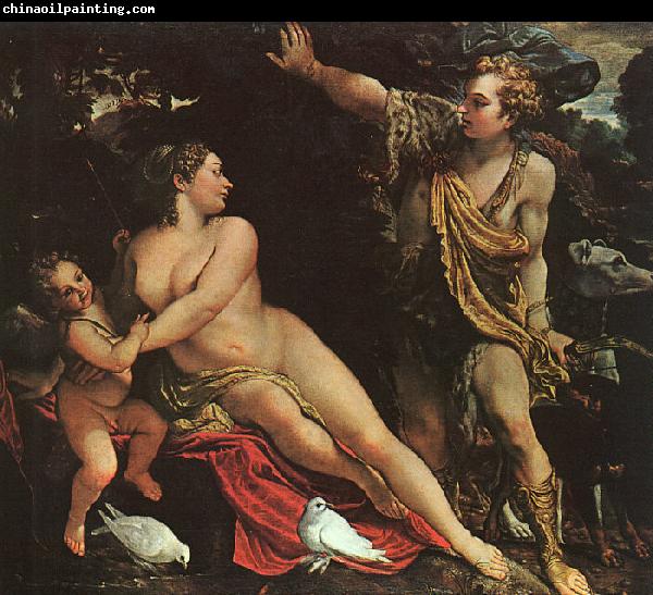 Annibale Carracci Venus, Adonis and Cupid