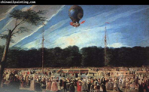 Antonio  Carnicero Balloon Ascent at Aranjuez