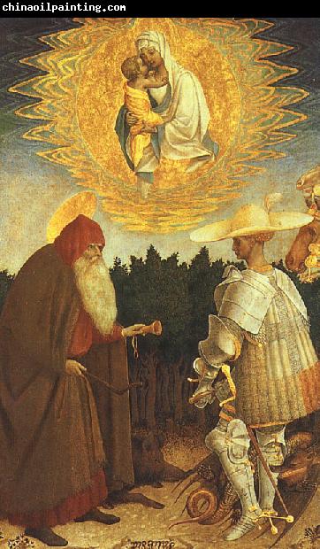 Antonio Pisanello The Virgin and the Child with Saints George and Anthony Abbot