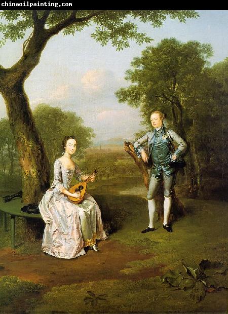 Arthur Devis Sir Nathaniel and Lady Caroline Curzon