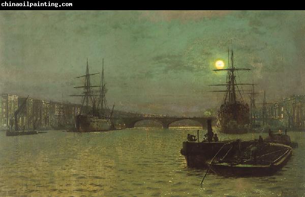 Atkinson Grimshaw London Bridge, Half Tide