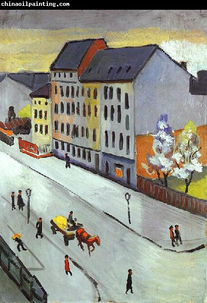 August Macke Our Street in Gray