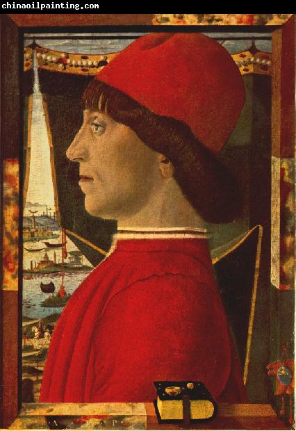 BALDASSARE ESTENSE Portrait of a Young Man  gg