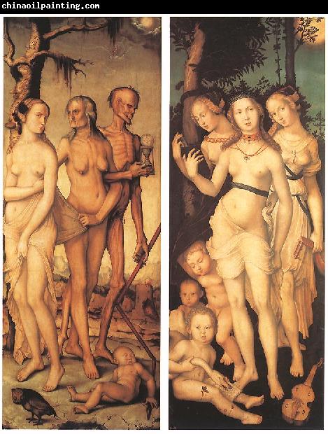 BALDUNG GRIEN, Hans Three Ages of Man and Three Graces