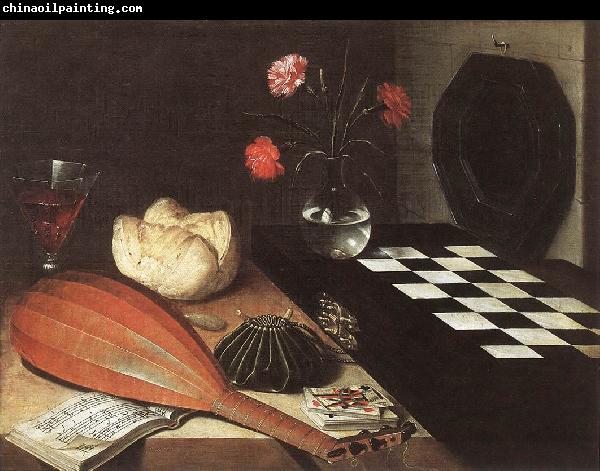 BAUGIN, Lubin Still-life with Chessboard (The Five Senses) fg