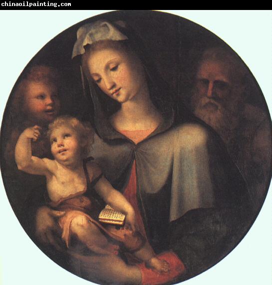 BECCAFUMI, Domenico The Holy Family with Young Saint John dfg