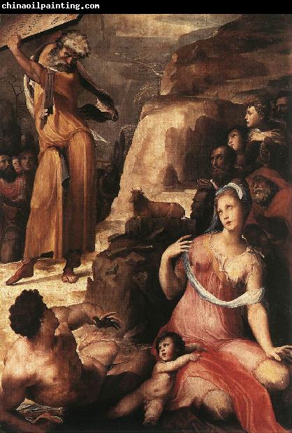 BECCAFUMI, Domenico Moses and the Golden Calf fgg