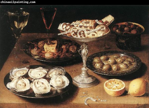 BEERT, Osias Still-Life with Oysters and Pastries