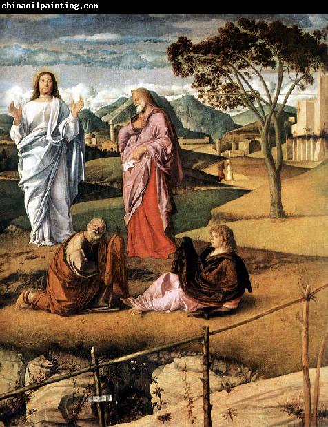 BELLINI, Giovanni Transfiguration of Christ (detail)  ytt