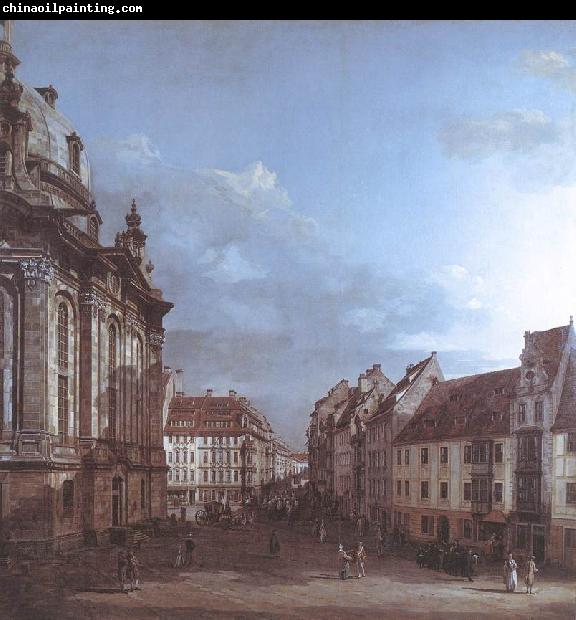 BELLOTTO, Bernardo Dresden, the Frauenkirche and the Rampische Gasse