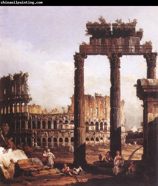 BELLOTTO, Bernardo Capriccio with the Colosseum