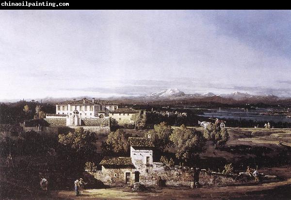 BELLOTTO, Bernardo View of the Villa Cagnola at Gazzada near Varese