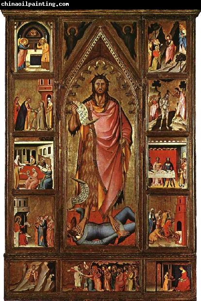 BIONDO, Giovanni del Altarpiece of the Baptist fgf