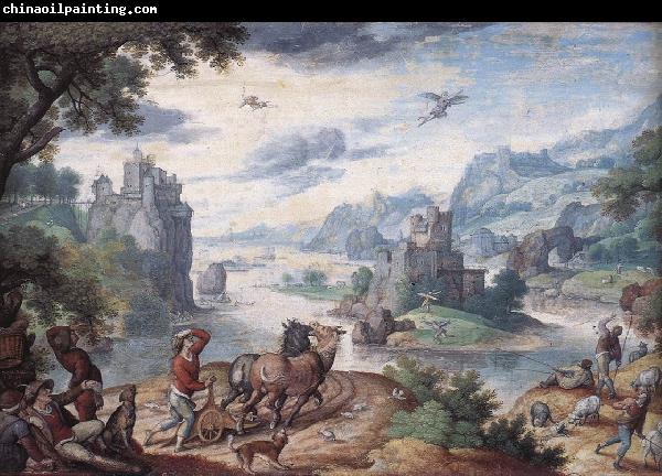 BOL, Hans Landscape with the Fall of Icarus d