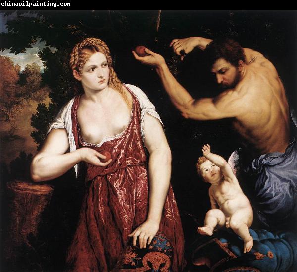 BORDONE, Paris Venus and Mars with Cupid