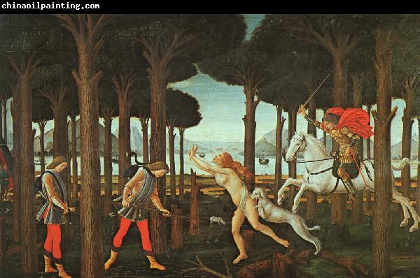 BOTTICELLI, Sandro The Story of Nastagio degli Onesti (first episode) ghj