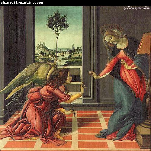 BOTTICELLI, Sandro The Annunciation gfhfghgf