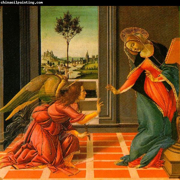 BOTTICELLI, Sandro The Cestello Annunciation dfg