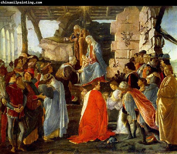 BOTTICELLI, Sandro The Adoration of the Magi  dfg