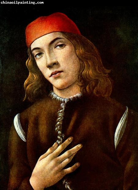 BOTTICELLI, Sandro Portrait of a Young Man  fdgdf