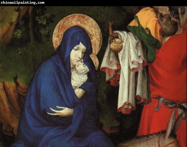 BROEDERLAM, Melchior The Flight into Egypt (detail) fg