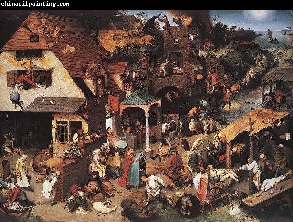 BRUEGEL, Pieter the Elder Netherlandish Proverbs