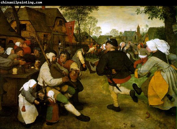 BRUEGEL, Pieter the Elder The Peasant Dance fdg